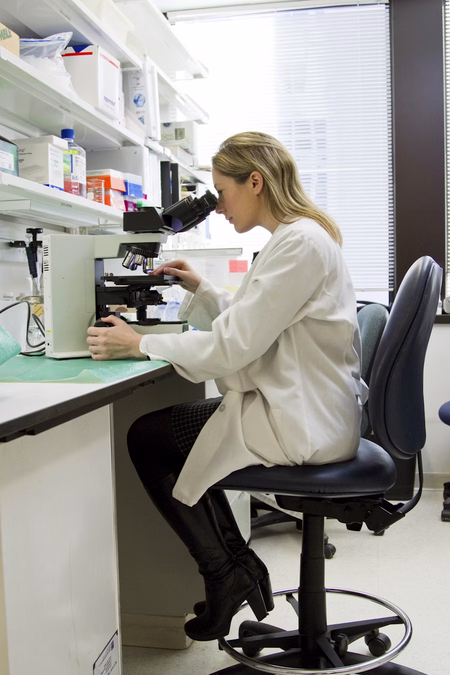 Team of scientists collaborating in a laboratory